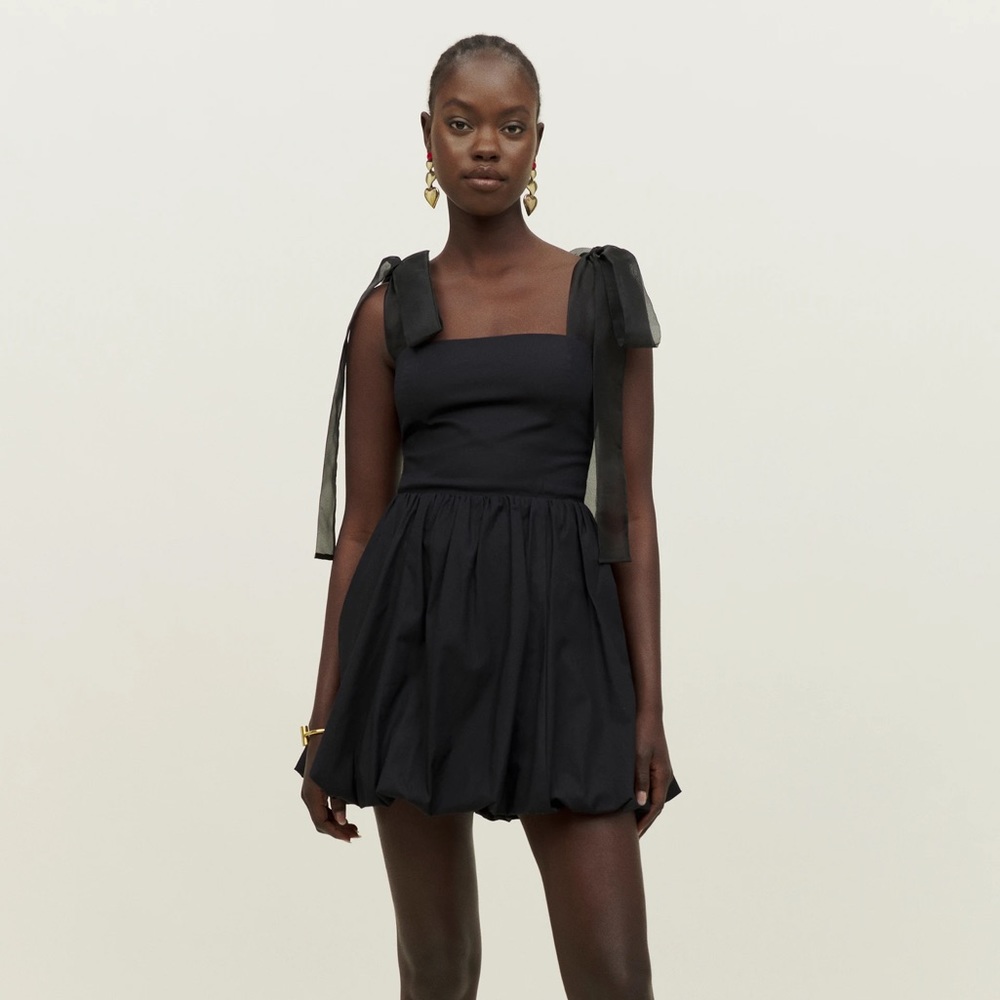 Reformation Enza Dress Black NWT